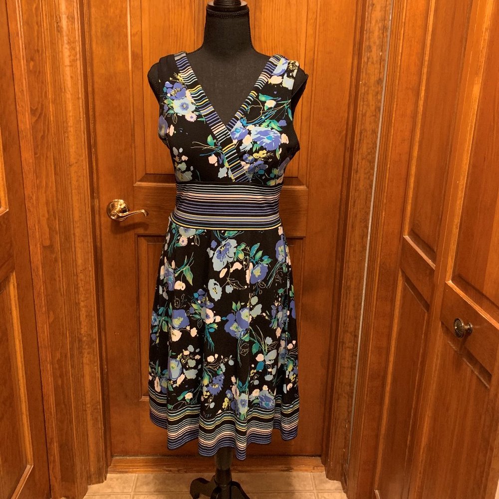 Rabbit Designs Sundress, Size 8, Black Blue - Picture 1 of 7